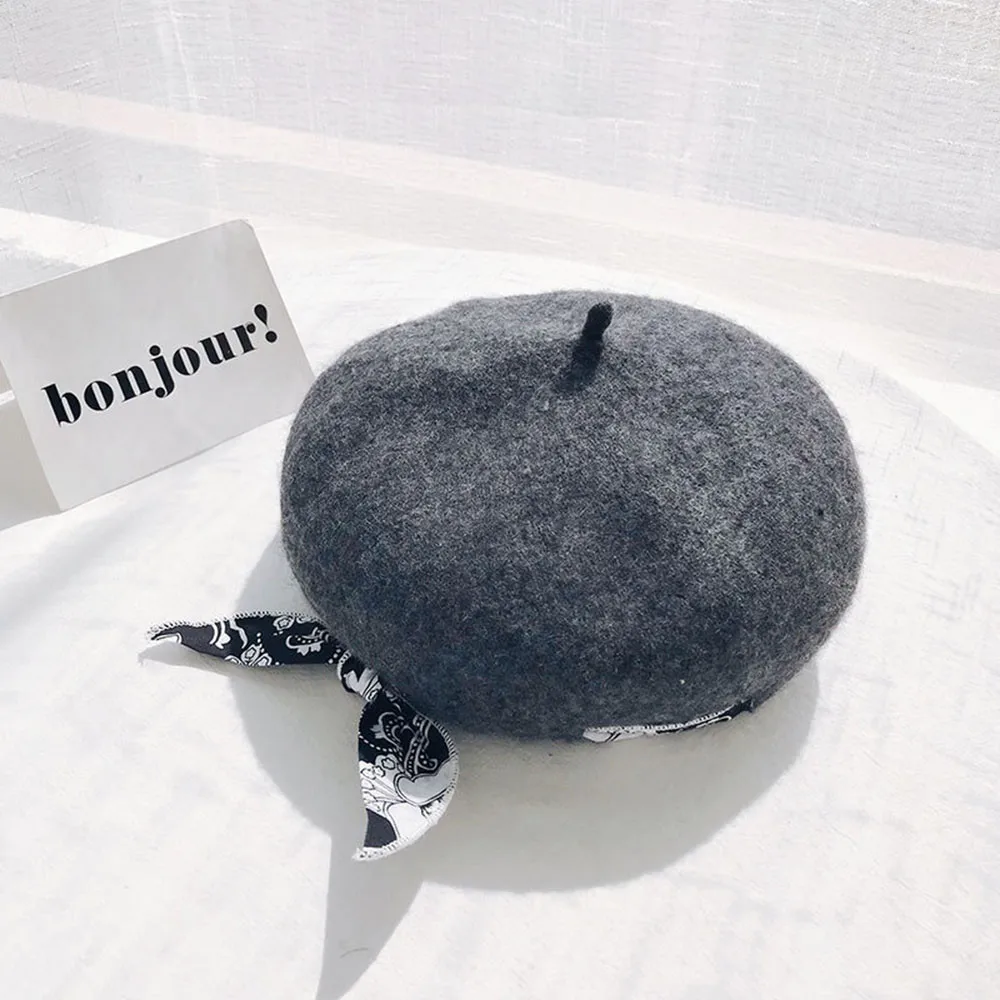 Womail шапка осень зима женская теплая Мода бант удобные boinas para mujer Повседневная французский стиль шерсть снаружи мягкий берет