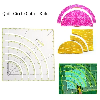 

Multifunctional Sewing Craft Tools DIY Plastic Arcs and Fan Quilt Circle Cutter Ruler Sewing Tool Ruler Cutting Patchwork Ruler