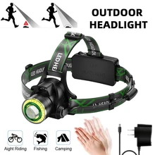 

LED Strong Light Headlamp Outdoor Lighting Induction T6 Head Lamp 18650 Rechargeable COB Cycling Astigmatism Headlights