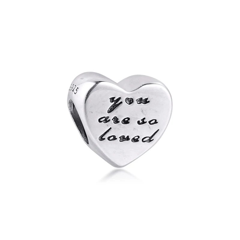 

CKK You Are So Loved Charms 925 Original Fit Europe Bracelets Sterling Silver Charm Beads for Jewelry Making DIY Berloque