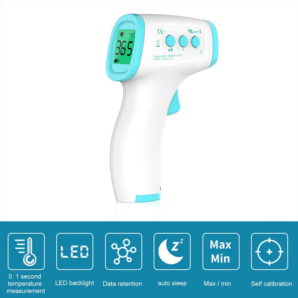 

Non-contact Forehead Body Thermometer Digital Infrared Thermometer Body Temperature For Adult Kids Forehead Dropshipping Hot