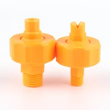10 шт. 1/4 ''3/8'' 1/2 ''3/4'' Сферический спринклер регулируемые универсальные форсунки пластмассовые распылительные промышленные гальванические чистые форсунки