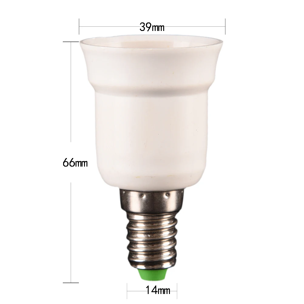 1pcs E14 Turn E27 Lampholder Lamp Holder Switch Lamp Small Screw Mouth To Large Screw Mouth Flame Retardant Lamp Socket Adapter