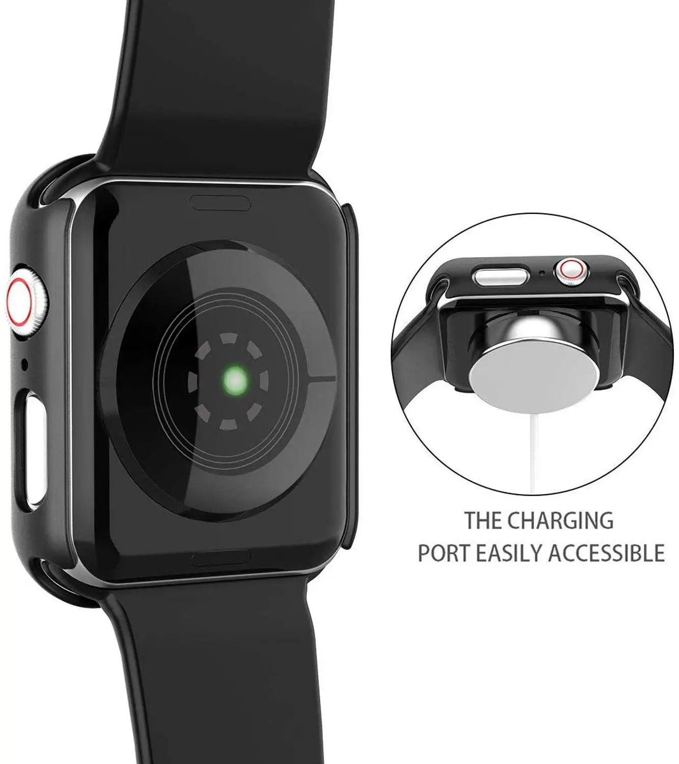 Чехол из поликарбоната для Apple Watch 5, 4, 3, защитный чехол для экрана 42 мм, 44 мм, 38 мм, 40 мм, ударопрочный защитный чехол