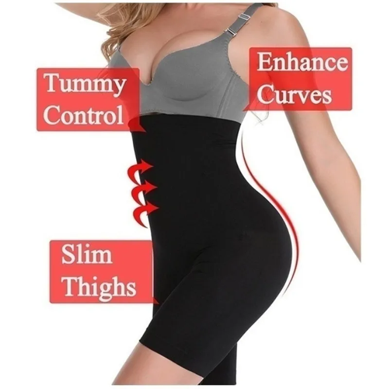 Fat Burning High Waist Underwear Body Shaping Underwear Unrolled Seamless Abdomen Control Shaping Pants Kорсет Corset боди