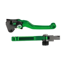 Зеленый мотоцикл сцепления тормозной цилиндр резервуар тормоза и сцепления Набор рычагов для Kawasaki KXF