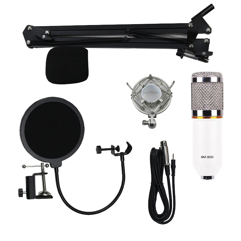 

Studio BM800 Voice Recorder With Condenser Microphone And Mounting Kit, White