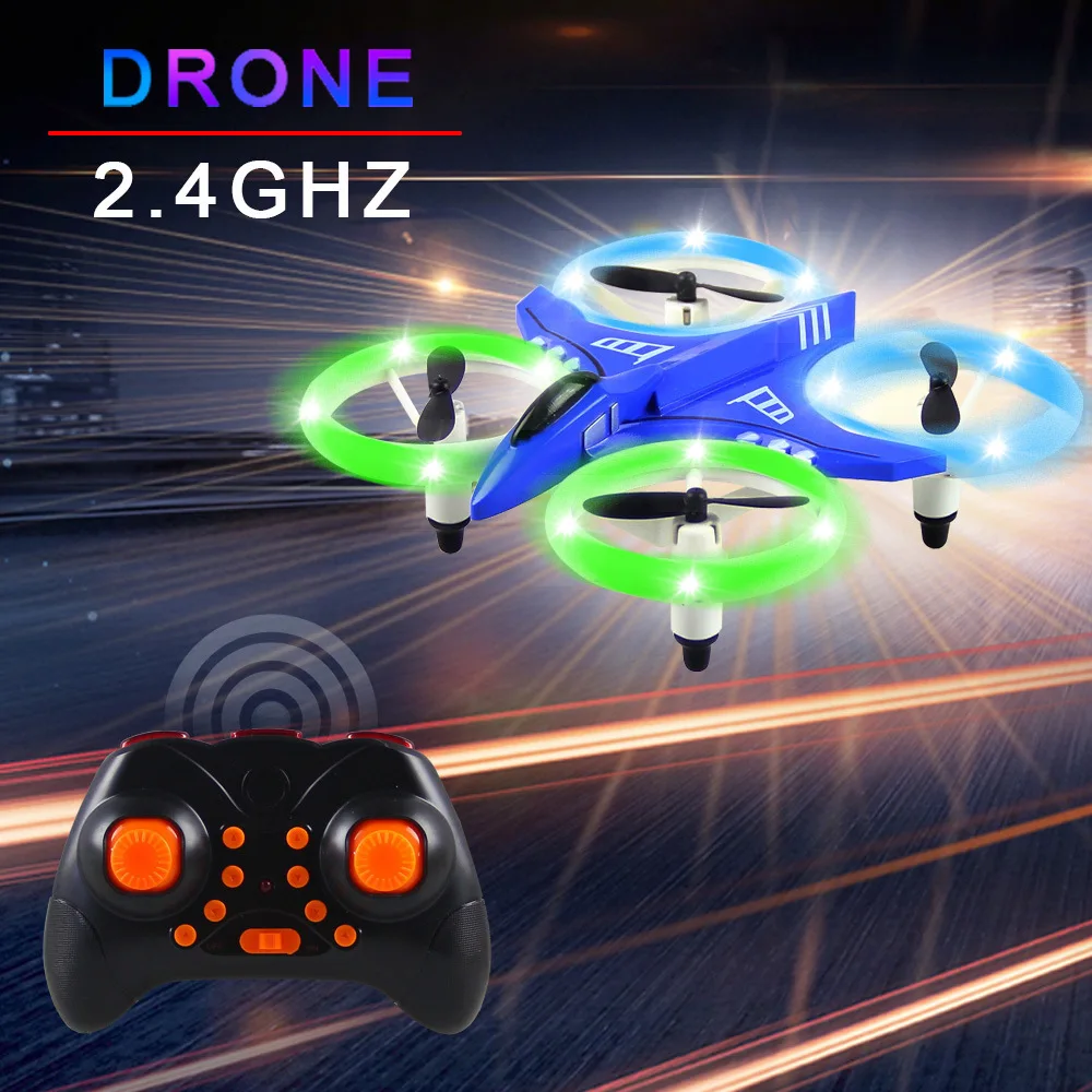 

Heat-Remote-controlled Unmanned Vehicle Mini Aerial Photography Quadcopter Headless Set High LED Shining CHILDREN'S Toy