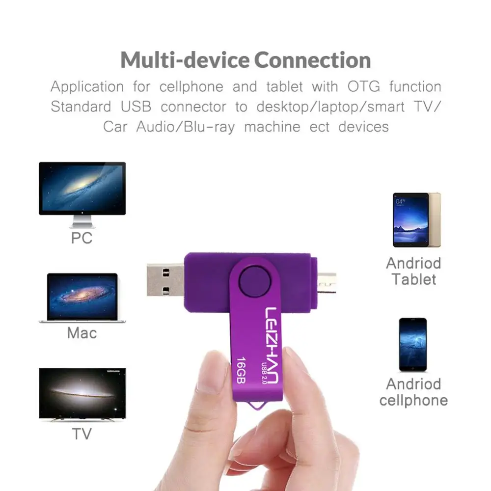Микро usb OTG флеш диск USB 2 0 128 Гб 64 ГБ 32 оперативной памяти 16 встроенной 8 4 для
