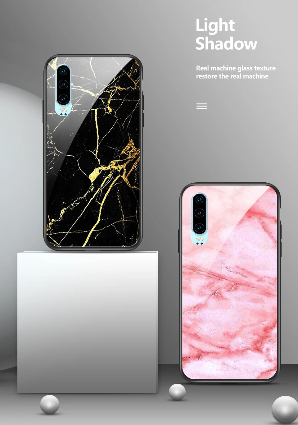 Для huawei P30 Lite Pro закаленное стекло задняя крышка для huawei ELE VOG MAR L29 L04 LX1 P30Pro роскошный противоударный корпус мобильного телефона