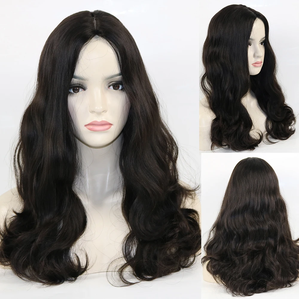 Wave Jewish Wig Kosher Wigs European Hair Double Drawn Silk Base Human