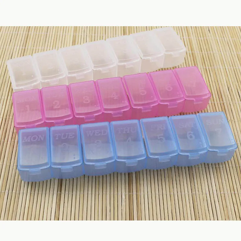 Прозрачный пластиковый прямоугольный ящик для хранения 7 сеток