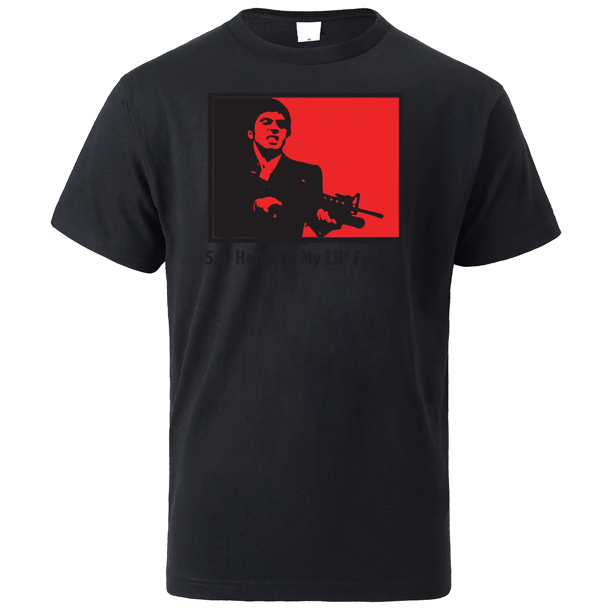 Мужские футболки Scarface Say Hello To My Lil-Friend уличная одежда Новинка лета 2021 футболка