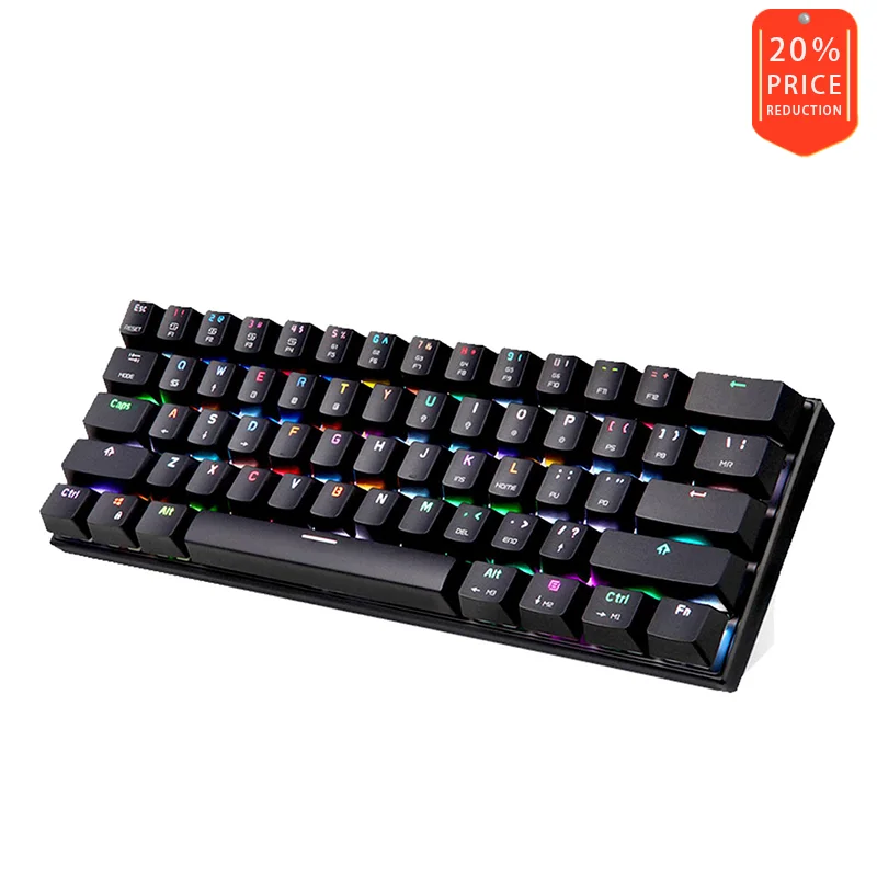 Механическая игровая клавиатура MOTOSPEED K62 с Bluetooth кабелем двойной режим RGB