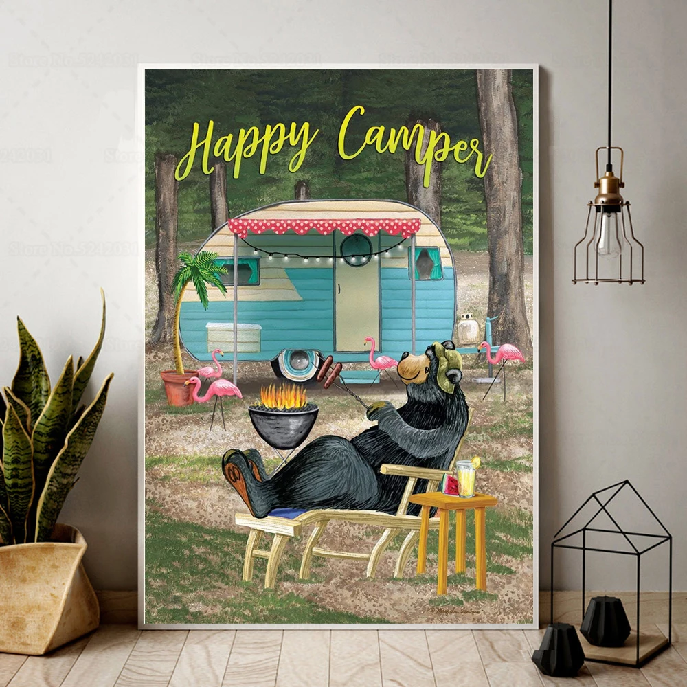 Картина для вышивки крестиком Happy Campers картина из квадратных страз с изображением