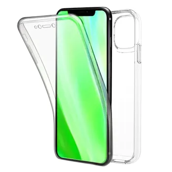 

TBOC case for Apple iPhone 11 Pro [5.8 "]-Case [Clear] Full [Silicone TPU] Double Face [360 Degree] Mobile