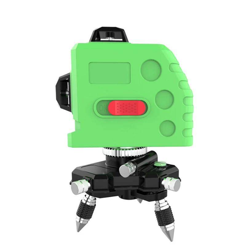 

Laser Level 12 Lines 3D Green Self-Leveling 360 Degre Horizontal And Vertical Cross Lines Green Laser Line With Tripod New