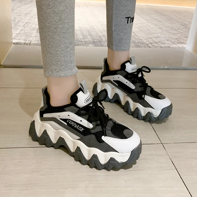 Women Chunky Sneakers Platform Tenis Female Casual Shoes Women Vulcanize Shoes Dad Shoes Woman Fashion Sneakers Ladies Baskets