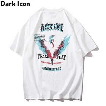 

Dark Icon Hip Hop Tshirt Men Women 2020 Summer Crew Neck Cotton Tee Shirts Streetwear T-shirt Men