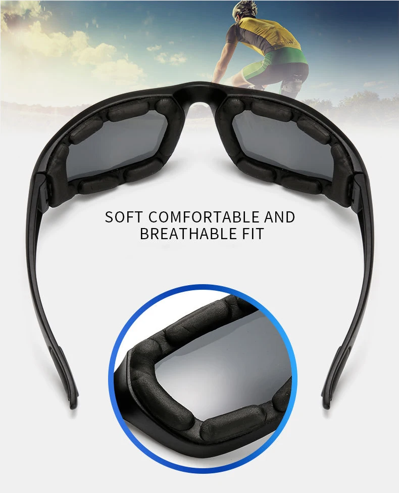 Новые уличные защитные очки для лыж, спорта, велоспорта, мотоцикла, вождения, тактические губчатые солнцезащитные очки для мужчин и женщин, защитные линзы из поликарбоната