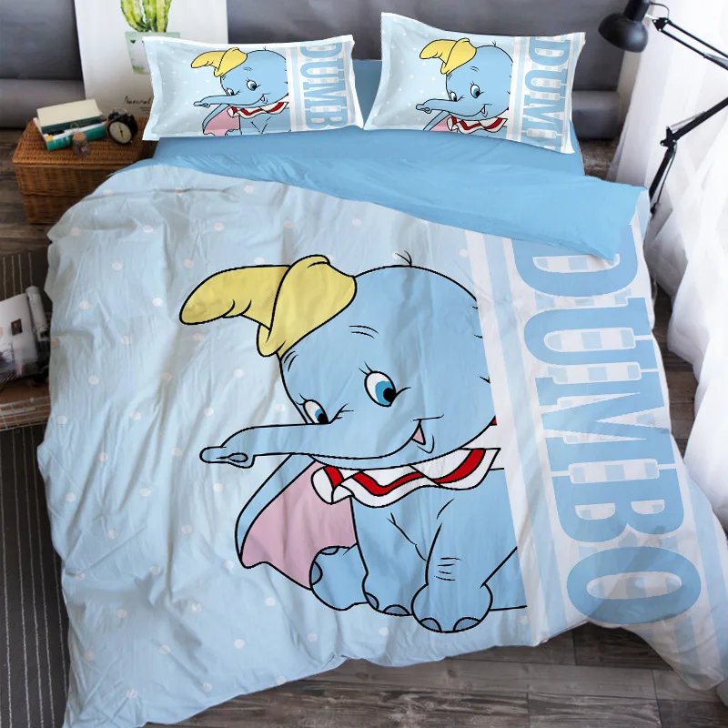 Disney Dumbo Children Duvet Cover Sets with Pillowcases Lovely Soft