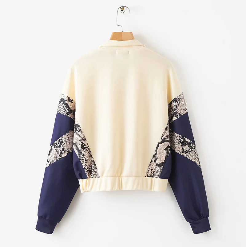 

2019 Western Style Spring And Summer WOMEN'S Dress New Style Mixed Colors Jacket Women's Zip-up Jacket