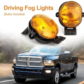 

1 Pair Bumper Driving Fog Lights with Bulbs for Dodge Ram 1500 2002-2008 Ram 2500/3500 2003-2009