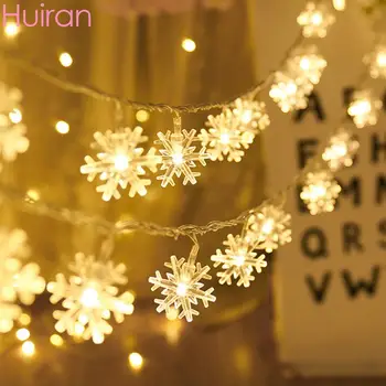 

LED Snowflake Fairy String Lights Merry Christmas Tree Decorations For Home Xmas Ornaments Christmas Pendant Décor Navidad Natal