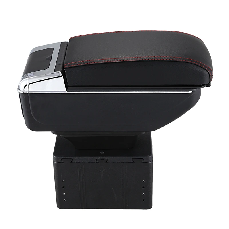 

Universal Car Central Container Armrest Box PU Leather Auto Car-Styling Central Store Content Box USB Charging Cup Holder
