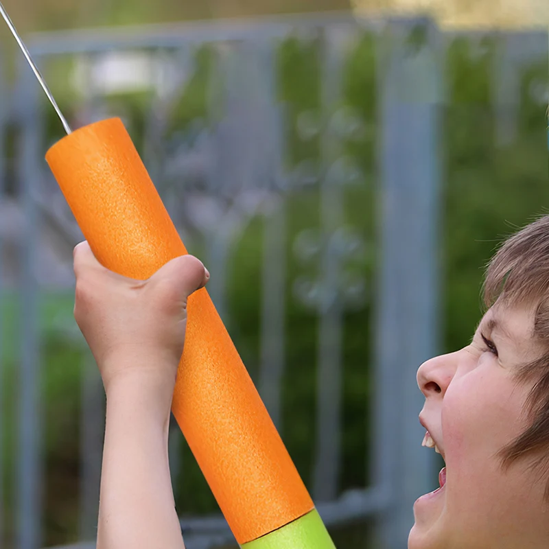Pistolet à Eau En Mousse 4 Pièces – Enfants – Bleu/Rouge/Vert/Jaune – Portée 8-12 M