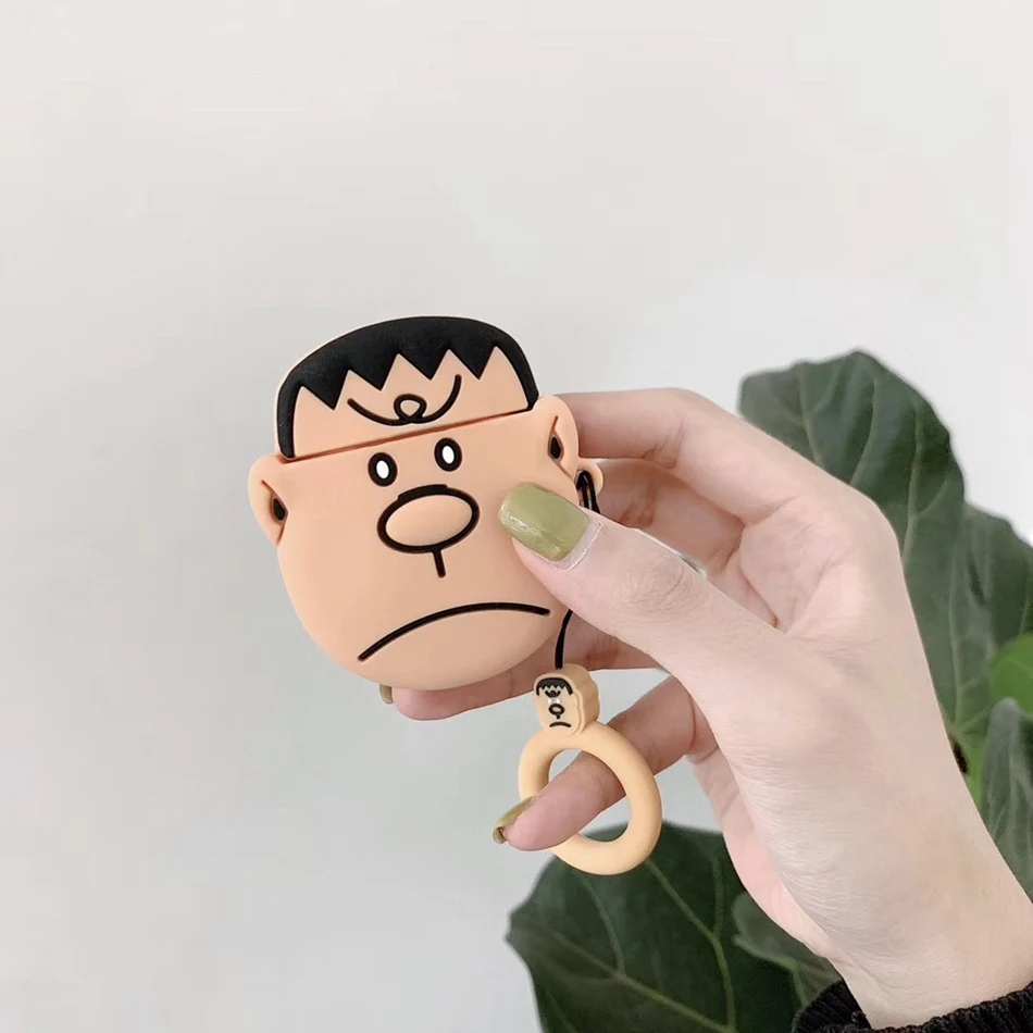 209 3D кожухи головных телефонов для AirPods 2 Чехол милый Мячик с эльфом мультфильм для Apple Air Pods защитный чехол для наушников кольцевой ремень - Цвет: 209