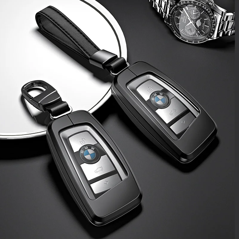 

Матовый металлический корпус для ключей BMW 120i/330i/420i/530i/630i/740i/X3/X4/X5/X6/X7/Z4, алюминиевый сплав с термополиуретановой полной защитой, брелок