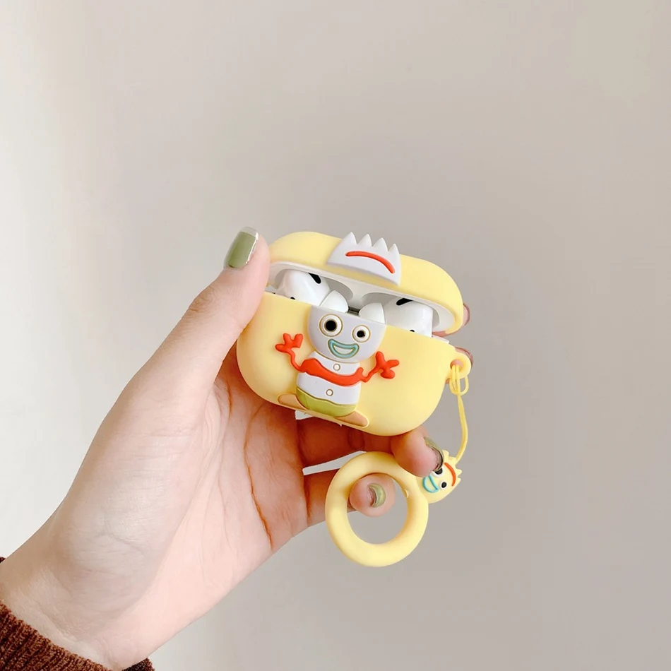 3D Earphone Case For Airpods Pro Case Silicone Stitch Cat Cartoon Headphone/Earpods Cover For Apple Air pods Pro 3 Case Keychain - Цвет: 996E