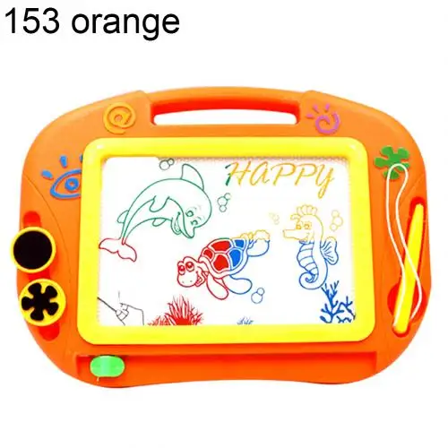 153 Orange Детская магнитная доска для рисования, цветная стираемая чертежная доска, эскиз, каракули, блокнот для письма, Детская обучающая игрушка, подарок - Цвет: 153 Orange