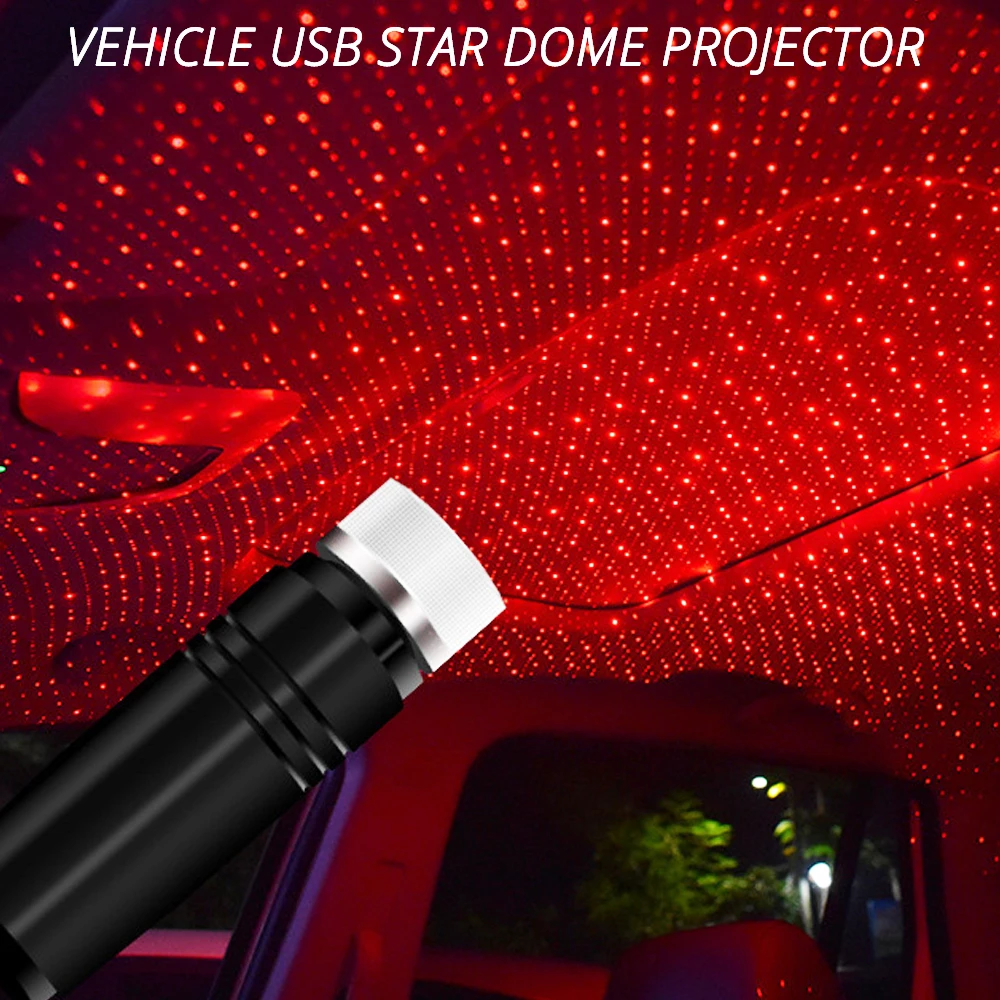 Us 3 43 48 Off Car Convenient Usb Star Ceiling Light Laser Projection Decorative Light Car Led Atmosphere Roof Full Of Stars Interior Room Home On