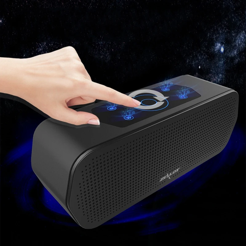 ABHU-ZEALOT S20 Bluetooth динамик сабвуфер портативный маленький динамик открытый мобильный телефон беспроводной аудио 3D стерео объемный звук