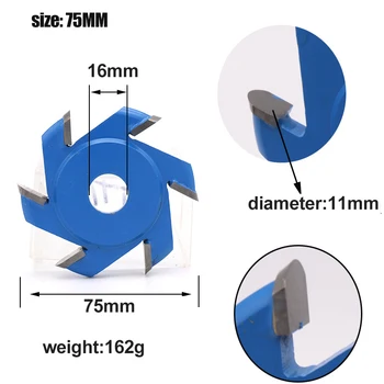 

New Power Disc Wood Carving Hexagonal Blades Tool Attachment for 16mm Aperture Angle Grinder -40