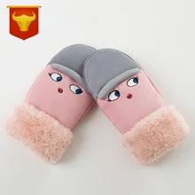 Sheng qi новые стильные детские перчатки с защитой шнурок плюс бархатные зимние теплые sheng qi перчатки с фабрики Лидер продаж