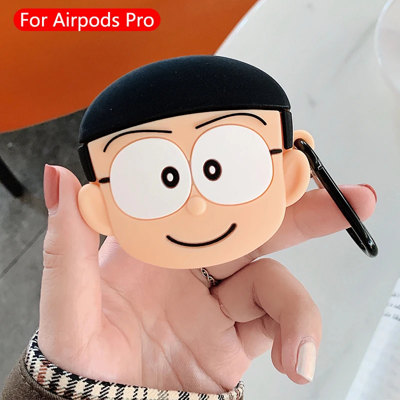 Милые Мультяшные беспроводные bluetooth-наушники для airpods pro Чехол защитный чехол Apple Airpods Pro гарнитура силиконовый мягкий чехол s - Цвет: 1072