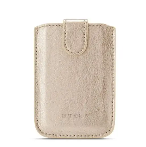 New Arrival Mini Slim Portable PU leather Card Holders Pulled Design Men Wallet Gradient Color 5 Cards Money Short Women Purse - Цвет: gold1
