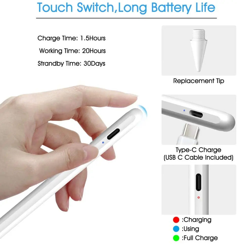 Стилус Apple Pencil 2 1 для iPad Pro 11 12 9 2018 2020 7 10 8th 7th Air 3 4 стилус с блокировкой пальмы|mini pc|pipo