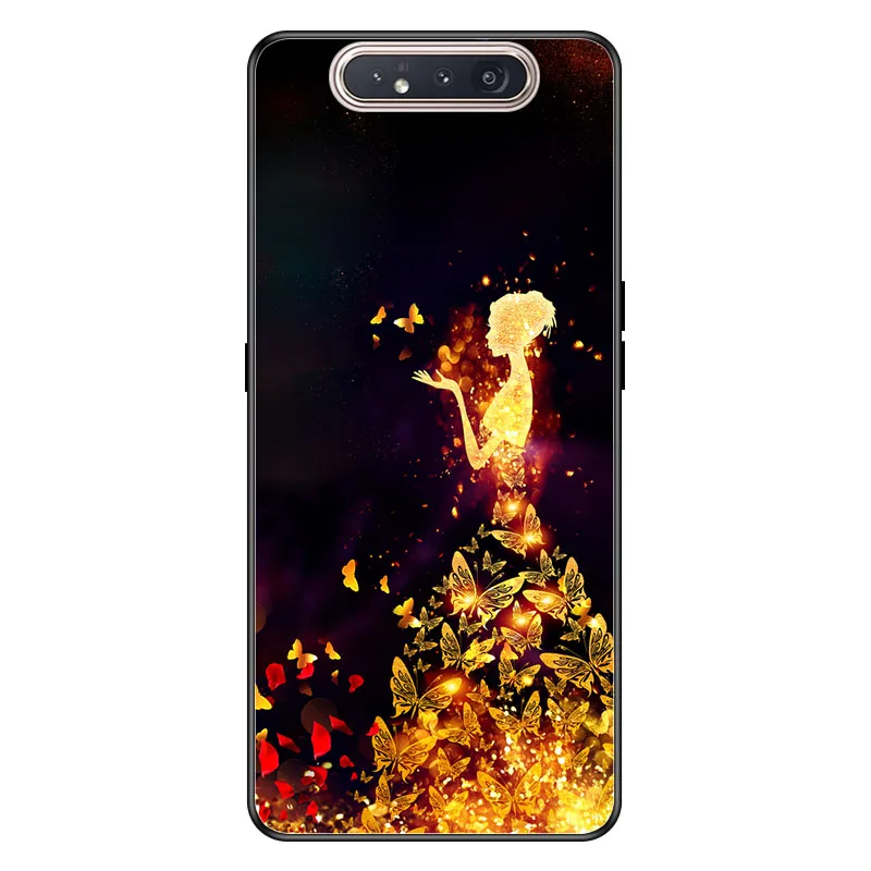 A033 Geruide 6,7 дюймов чехол для samsung A80 чехол, закаленное стекло чехол cubierta para Для samsung Galaxy A80 A 80 A805F A90 чехол - Цвет: A033