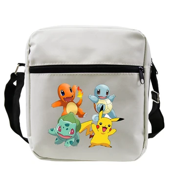 

Pokemon Shoulder Bag Boys Girls Crossbody Bags Eevee Bulbasaur Women Handbag Charmander Squirtle Small Mini Messenger Bag