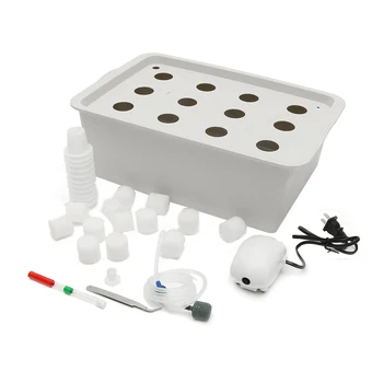

New 2/9/12 Holes Plant Site Hydroponic Systems Kit Nursery Pots Soilless Cultivation Box Plant Seedling Grow Box Kit