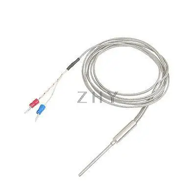 

K Type 50mm x 3mm Temperature Controller Earth Thermocouple Probe 2M