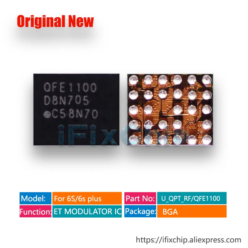 10 шт./лот QFE1100 U_QPT_RF для iphone 6S/6SP/6s plus PMU ET модулятор чип IC | Электронные компоненты и