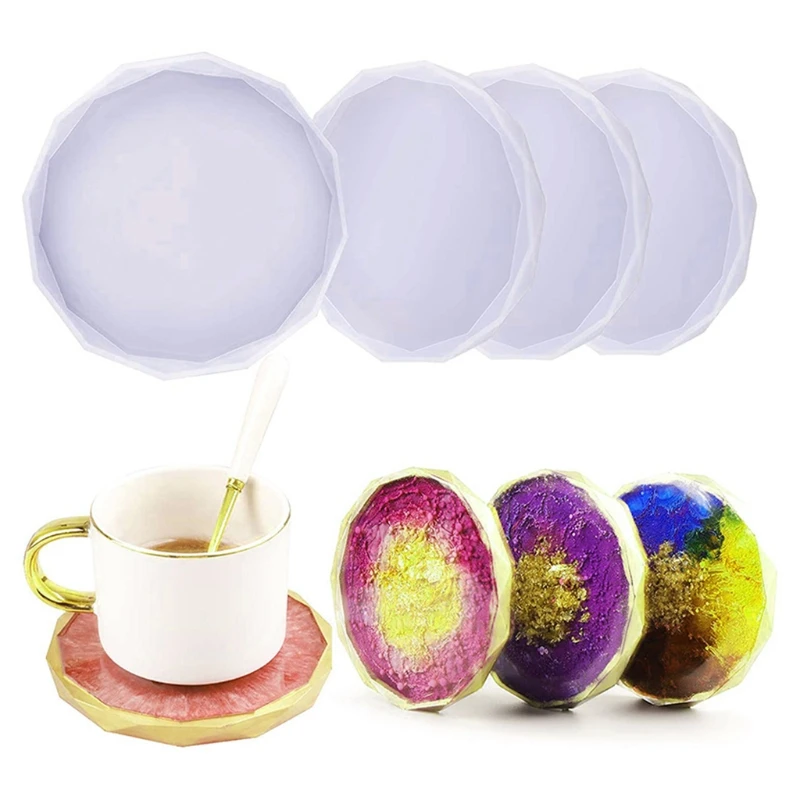 2022 New 6 Pieces Resin Molds for Making Coasters DIY Artwork Home Decor | Украшения и аксессуары