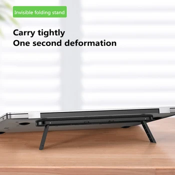 

Mini Portable Invisible Laptop Holder Adjustable Cooling Stand Foldable Multifunctional Holder For Desk Laptop Notebook Tablets