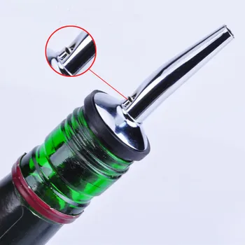 

New 1 Pcs Stainless Steel Bottle Caps Liquor Spirit Pourer Dispenser Free Flow Wine Bottle Pour Spout Stopper Barware