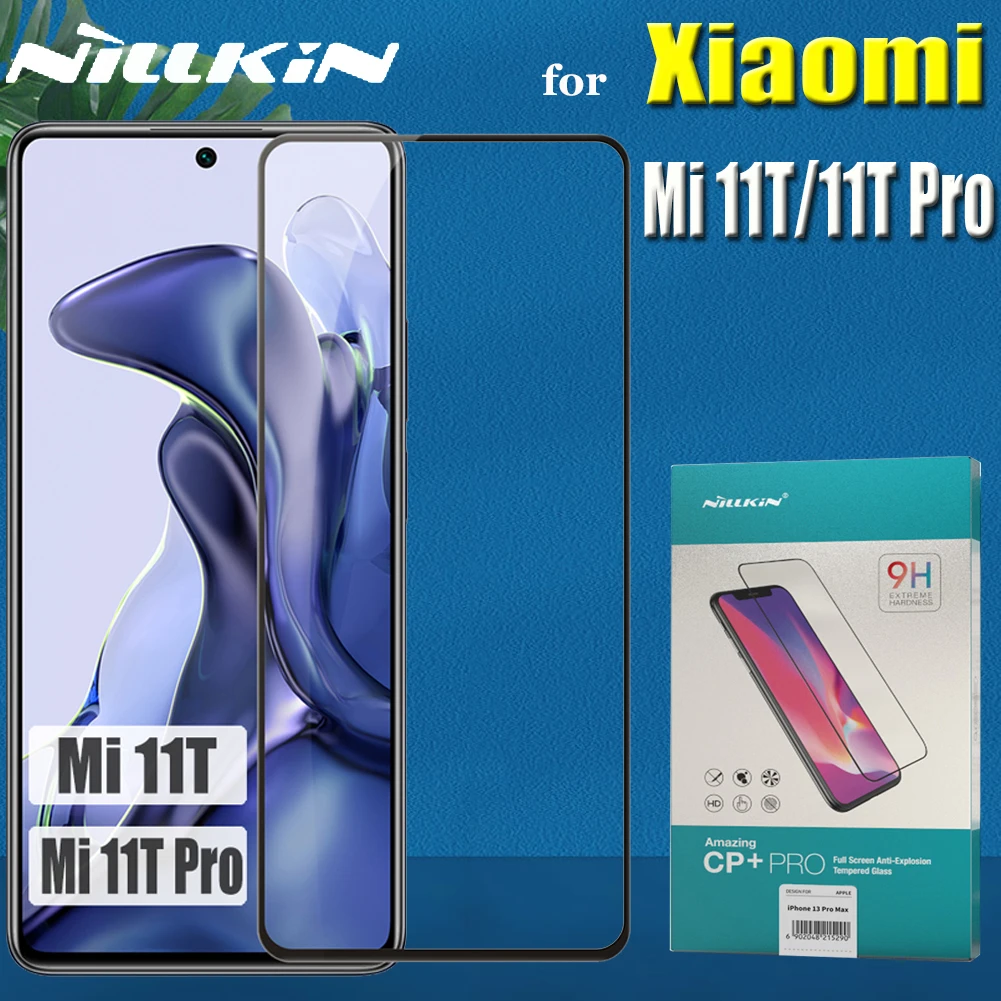 cell phone screen protector Nillkin Tempered Glass for Xiaomi Mi 11T Pro 9H Clear Full Coverage Safety Protective Screen Protector on Mi11T Mi 11 T 5G Film phone glass protector